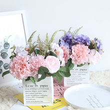 Dahlia giữ hoa bouquet nhà sản xuất bán buôn nhà máy mô phỏng thương mại hoa hoa giả DY1-9 trang trí nhà đám cưới Cầm hoa