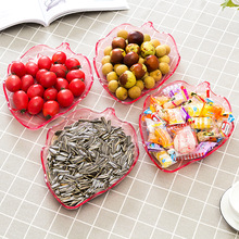 Tấm nhựa trái cây đơn giản và trong suốt Phòng khách nhà ăn vặt trái cây sấy khô Tấm bàn trà kẹo tấm dưa hạt tấm bán buôn Bát trái cây