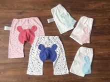 Quần áo trẻ em Nhật Bản mùa hè thoáng khí lưới quần lớn pp 7 quần cotton dây kéo lỏng quần quần trẻ sơ sinh Quần PP