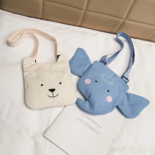 Tide túi vải dễ thương hoạt hình dễ thương túi trẻ em vai phiên bản Hàn Quốc của túi mini voi nhỏ điện thoại động vật Túi Messenger Túi messenger cho trẻ em
