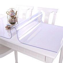 PVC mềm tấm pha lê vải thủy tinh thảm chống thấm dầu nóng Disposable nhựa bảng miếng đệm trong suốt bảng mat Khăn trải bàn / khăn trải bàn