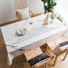 Bắc Âu nhỏ ins tươi màu cẩm thạch vải in bảng khăn trải bàn vải phòng khách nhà hàng khăn trải bàn khăn trải bàn cà phê Khăn trải bàn / khăn trải bàn