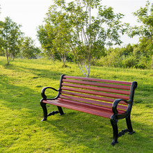 FRP chống ăn mòn gỗ ngoài trời công viên giải trí Ghế vuông trở lại nhà sản xuất ghế băng ghế công viên Ghế hàng