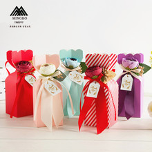Sáng tạo châu Âu cung cấp bình hoa hộp kẹo Kẹo cưới đám cưới túi kẹo cưới với quà tặng nhà sản xuất hộp quà tặng Hộp kẹo