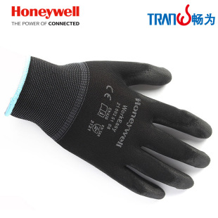 霍尼韦尔 2100251CN 涤纶PU涂层舒适型防滑耐磨劳保劳防工作手套