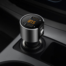 Xe hơi mới C26S Bluetooth MP3 kết cấu kim loại rảnh tay Máy phát FM Bộ sạc xe hơi Bluetooth 3,4A Máy phát