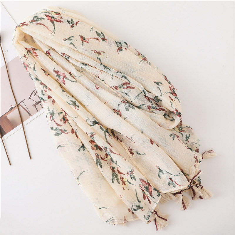 Sun shawl women summer wild silk scarf beach towelpicture5