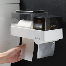 Phòng tắm đa năng không thấm nước mô hộp Phòng tắm giấy vệ sinh ống miễn phí đục lỗ khay vệ sinh Hộp khăn giấy đa chức năng
