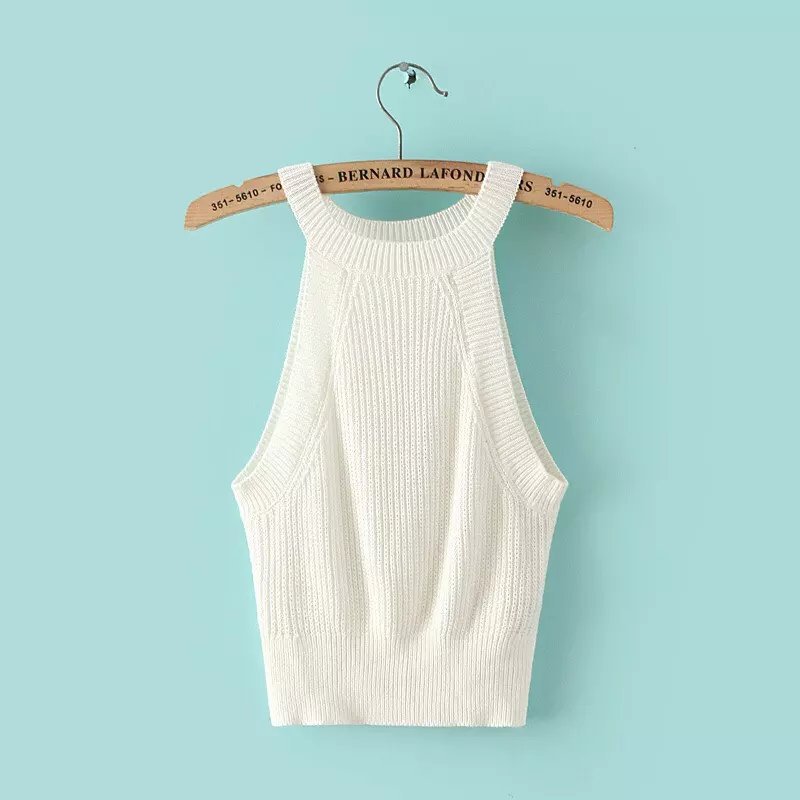 spring narrow shoulder knitted vest  NSAM28372