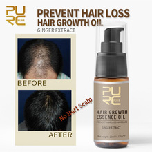PURC tăng trưởng chất lỏng dung dịch dinh dưỡng dưỡng tóc phòng ngừa và ngăn ngừa tóc mọc tóc amazon ebay nóng bán 20ml Bộ dầu gội và chăm sóc tóc