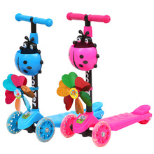 Nhà máy trực tiếp trẻ em mét xe tay ga cao ba vòng bốn bánh xe tay ga ếch đu xe trẻ em xe tay ga Xe tay ga