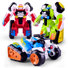 Trẻ em biến dạng sáng tạo robot Cartoon xe mô hình nhựa biến dạng xe đồ chơi Mô hình robot