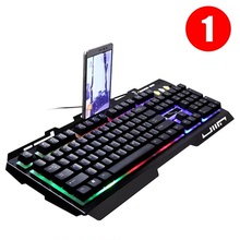 Bàn phím đuổi theo con báo nhẹ G700 máy tính xách tay có dây cảm thấy kim loại sáng bóng điện thoại di động khung trò chơi bàn phím Bàn phím