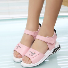 Giày sandal nữ mùa hè 2019 phiên bản Hàn Quốc mới của những đôi giày công chúa đế mềm trong những đôi giày đế bệt đế bệt cho bé gái đế bệt Dép trẻ em