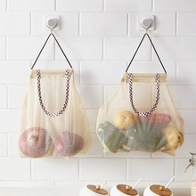Nhà bếp rau lưu trữ túi lưới hộ gia đình đa năng sáng tạo trái cây treo tường túi có thể được treo hành tây túi lưu trữ tỏi Túi treo