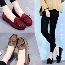 Mùa xuân và mùa thu mới lười một đôi giày đậu Hà Lan nữ giày vải Bắc Kinh Giày nữ thời trang giản dị nông miệng đơn giày hoang dã Giày nữ