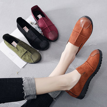 XL mùa xuân mới lười một chân giày nữ bình thường thoáng khí Giày vải Bắc Kinh cũ Giày nữ thời trang phẳng Giày nữ