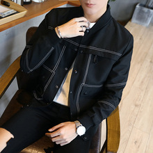 Áo khoác nam xuân hè 2019 áo khoác nam mới trẻ trung Slim phiên bản Hàn Quốc của xu hướng áo khoác đồng phục sinh viên Áo khoác