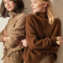 Áo len lửng gió nữ rộng rãi, áo len cashmere dày ngắn đan áo len dệt kim 2018 thu đông Áo len nữ