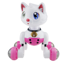 Câu đố điều khiển từ xa thông minh robot chó máy mèo đồ chơi điện trẻ em kích hoạt bằng giọng nói tương tác điện tử thú cưng Thú cưng điện tử