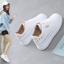 Xuân 2019 giày trắng mới Phiên bản Hàn Quốc của giày đế dày nữ giày thể thao và giày giải trí xu hướng giày nữ Giày nữ