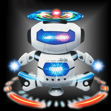 Robot điện không gian đồ chơi trẻ em nhảy múa Robot điện xoay tròn 360 độ Mô hình robot