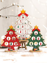 Giáng sinh đơn mảnh gỗ Giáng sinh cây để bàn nhỏ DIY nhỏ Giáng sinh trang trí cây Giáng sinh trang trí cửa sổ cảnh Album giáng sinh