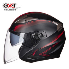 GXT mũ bảo hiểm xe máy mũ bảo hiểm nam xe điện đôi ống kính một nửa mũ bảo hiểm nữ mùa hè một nửa mũ an toàn Mũ bảo hiểm