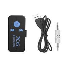 X6 Bộ thu âm thanh Bluetooth Xe thu Bluetooth Đầu ra 3,5 mm Thẻ TF có thể cắm được MP3 Trình phát nhạc Xe mp3