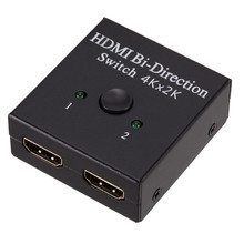 Bộ chia HD HDMI 1 điểm 2 2 cắt 1 bộ chuyển đổi Hai nguồn 2.0 thông minh AB hỗ trợ 4K Bộ chuyển đổi