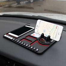 Nội thất ô tô tạm thời dấu hiệu đỗ xe Ô tô đa chức năng bảng điều khiển lưu trữ mat chống trượt pad Giá đỡ điện thoại xe hơi Giá đỡ điện thoại di động