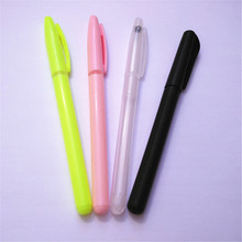 Gel bút rỗng bút bút cực hồng xanh trong suốt trắng đen mờ biến mất nạp Phụ kiện bút