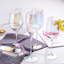 Gift Set tùy chỉnh Crystal Symphony châu Âu kính kính chiếc cốc của ion sâm banh mạ rượu vang đỏ cầu vồng màu sắc Bộ rượu