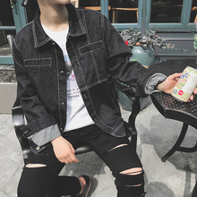 Mùa xuân mới 2019 phiên bản Hàn Quốc của xu hướng áo khoác denim nam trẻ trung giản dị quần áo denim Áo khoác
