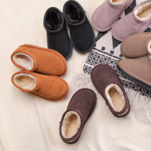Mùa đông 2018 mới cộng với nhung ấm thời trang xu hướng giày tuyết dày thoải mái cho trẻ em giày trẻ em hoang dã Giày cao cổ