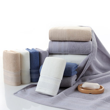 Nhà sản xuất bán buôn khăn tắm cotton dành cho người lớn Khăn tắm gia đình 70 * 140 quà tặng tắm Khăn bông tùy chỉnh LOOG Khăn tắm / khăn tắm biển