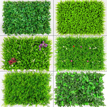 Mô phỏng cây cỏ tường giả cỏ mô phỏng cây trang trí cây xanh tường nhựa phòng khách nền mềm Sân cỏ nhân tạo