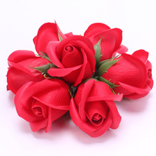 Nhà máy trực tiếp hai lớp xà phòng hoa mô phỏng hoa hồng bán buôn bó hoa vật liệu đóng gói xà phòng hoa đầu Sản phẩm hoa