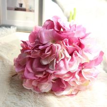 Hydrangea bó hoa nổi tiếng của nhà sản xuất hoa giả trang trí nhà đám cưới đường dẫn tường hoa cầm hoa hoa giả MW52333 Cầm hoa