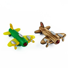 2018 mô hình vụ nổ màu máy bay kéo lại bằng gỗ với đồng hồ máy bay chiến đấu quán tính mô hình máy bay thủ công đồ trang trí Mô hình hàng không