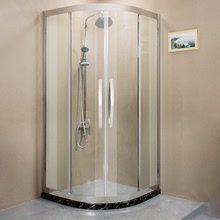 Phòng tắm phòng tắm cửa trượt tùy chỉnh kính cường lực phòng tắm hồ quang hình quạt phân vùng màn hình phòng tắm đơn giản phòng tắm vòi sen Phòng tắm tùy chỉnh