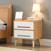Bàn gỗ đơn giản đầu giường đơn giản hiện đại mini phòng ngủ tủ lưu trữ tủ lưu trữ đa chức năng kinh tế Bắc Âu Bàn cạnh giường ngủ