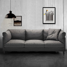Sofa vải Bắc Âu phòng khách căn hộ nhỏ đơn đôi hiện đại đơn giản nội thất căn hộ mẫu kết hợp phòng bán buôn Sofa