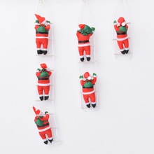 Trang trí Giáng sinh 25cm thang leo dây Santa Claus búp bê mặt dây trang trí nhà quà tặng nhà máy tại chỗ Trang trí giáng sinh