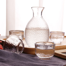 Mei Zhi Li sản xuất Nhật Bản nhãn hiệu nồi bốn cốc quà tặng rõ ràng tách ly rượu trắng rượu flagon bộ tùy chỉnh Bộ rượu