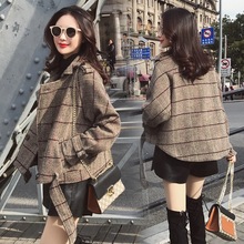 Áo khoác ngắn nữ 2019 xuân hè mới nhỏ hương thơm gió hoang dã phiên bản Hàn Quốc của áo khoác mỏng nữ mỏng Áo khoác len nữ