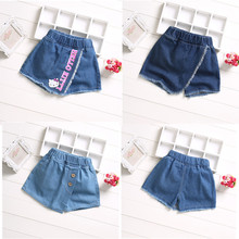 Quần trẻ em bán buôn Quần short denim trẻ em Hàn Quốc Tự sản xuất quần short cho bé gái mặc quần dài mùa hè cho trẻ em Quần jean