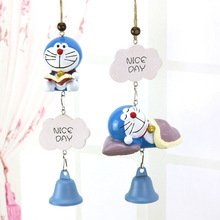 Toot chất béo màu xanh mèo Doraemon chuông leng keng đồ trang trí nhựa quà tặng sáng tạo nhà Jushi đồ trang trí sinh viên Treo trang trí
