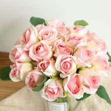 11 bó hoa hồng trang trí nhà nhân tạo hoa nhà sản xuất dẫn đường đám cưới bức tường hoa cầm hoa hoa giả MW47234 Cầm hoa