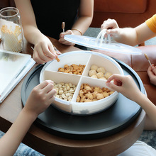 Home vật sáng tạo nhà phòng khách bàn cà phê đĩa trái cây nhỏ gọn hộp kẹo đồ ăn nhẹ trái cây khô Guo cai trị trong suốt Bát trái cây